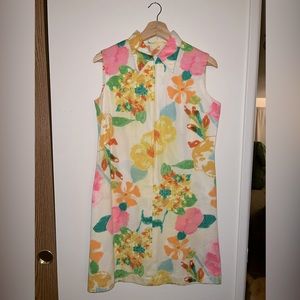 Vintage Floral Shift Dress